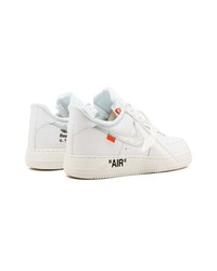 Мужские белые кожаные низкие кеды от Nike X Off-White