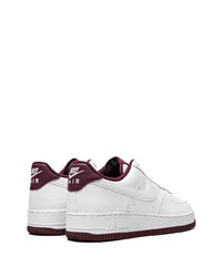 Мужские белые кожаные низкие кеды от Nike