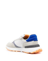 Мужские белые кожаные низкие кеды от Philippe Model Paris