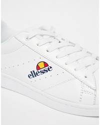 Мужские белые кожаные низкие кеды от Ellesse