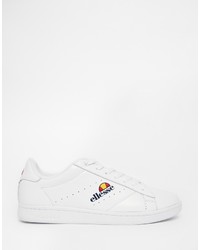 Мужские белые кожаные низкие кеды от Ellesse