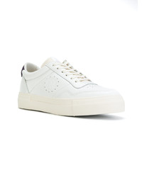 Мужские белые кожаные низкие кеды от Eytys