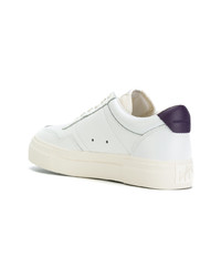 Мужские белые кожаные низкие кеды от Eytys