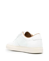 Мужские белые кожаные низкие кеды от Common Projects