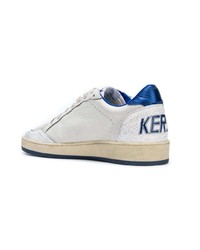 Женские белые кожаные низкие кеды от Golden Goose Deluxe Brand