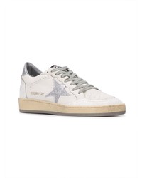 Женские белые кожаные низкие кеды от Golden Goose Deluxe Brand