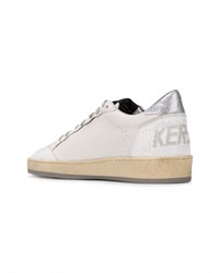 Женские белые кожаные низкие кеды от Golden Goose Deluxe Brand