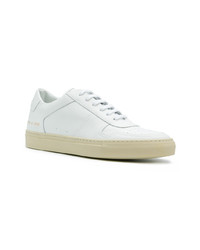 Мужские белые кожаные низкие кеды от Common Projects