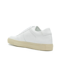 Мужские белые кожаные низкие кеды от Common Projects