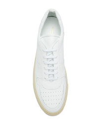 Мужские белые кожаные низкие кеды от Common Projects