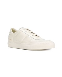 Мужские белые кожаные низкие кеды от Common Projects