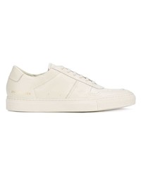 Мужские белые кожаные низкие кеды от Common Projects