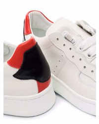 Мужские белые кожаные низкие кеды от NEW STANDARD