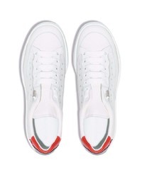 Мужские белые кожаные низкие кеды от NEW STANDARD