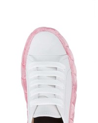 Женские белые кожаные низкие кеды от Marco De Vincenzo