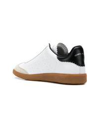 Мужские белые кожаные низкие кеды от Isabel Marant