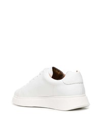 Мужские белые кожаные низкие кеды от BOSS