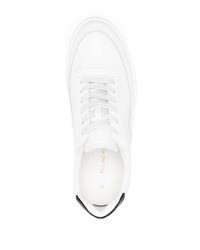 Мужские белые кожаные низкие кеды от Filling Pieces