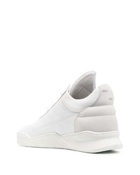 Мужские белые кожаные низкие кеды от Filling Pieces