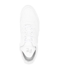 Мужские белые кожаные низкие кеды от Filling Pieces