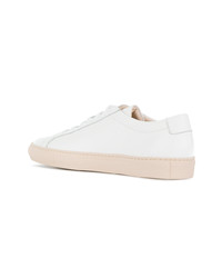 Мужские белые кожаные низкие кеды от Common Projects