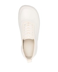 Мужские белые кожаные низкие кеды от Ambush