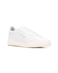 Мужские белые кожаные низкие кеды от Ghoud