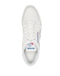 Мужские белые кожаные низкие кеды от Reebok