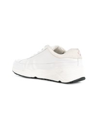 Женские белые кожаные низкие кеды от A.F.Vandevorst