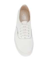 Мужские белые кожаные низкие кеды от Vans