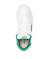 Мужские белые кожаные низкие кеды от AUTRY