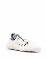 Мужские белые кожаные низкие кеды от Bottega Veneta