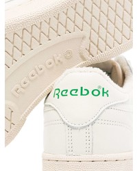 Мужские белые кожаные низкие кеды от Reebok