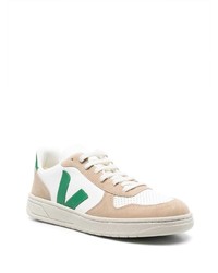 Мужские белые кожаные низкие кеды от Veja