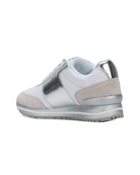 Женские белые кожаные низкие кеды от Calvin Klein Jeans