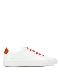 Мужские белые кожаные низкие кеды от Common Projects