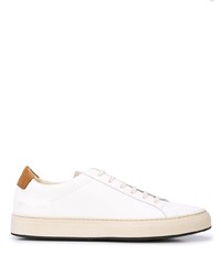 Мужские белые кожаные низкие кеды от Common Projects