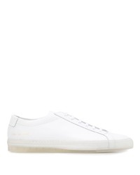 Мужские белые кожаные низкие кеды от Common Projects