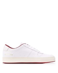 Мужские белые кожаные низкие кеды от Common Projects