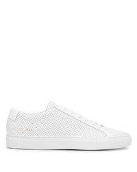 Мужские белые кожаные низкие кеды от Common Projects