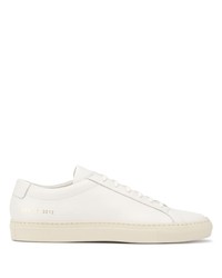 Мужские белые кожаные низкие кеды от Common Projects