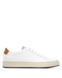 Мужские белые кожаные низкие кеды от Common Projects