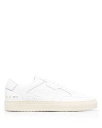 Мужские белые кожаные низкие кеды от Common Projects