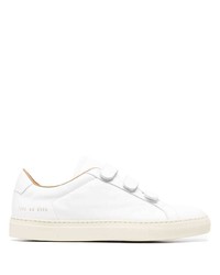 Мужские белые кожаные низкие кеды от Common Projects