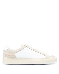 Мужские белые кожаные низкие кеды от Common Projects