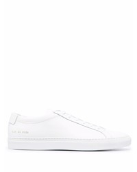 Мужские белые кожаные низкие кеды от Common Projects