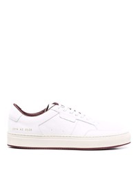 Мужские белые кожаные низкие кеды от Common Projects