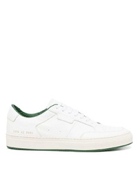 Мужские белые кожаные низкие кеды от Common Projects