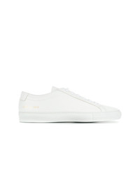 Мужские белые кожаные низкие кеды от Common Projects