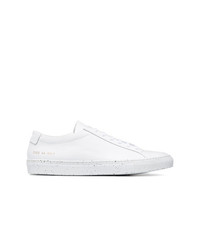 Мужские белые кожаные низкие кеды от Common Projects